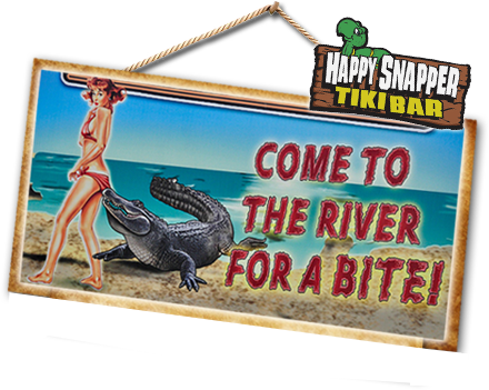 The Swamp House River Front Grill and the Happy Snapper Tiki Bar